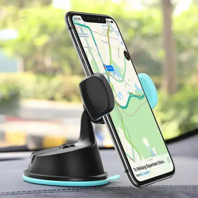 Car Holder All Purpose 360-Degree Rotating/Stand Strong with Sticky Gel Suction Cup for Windshield/ Dashboard